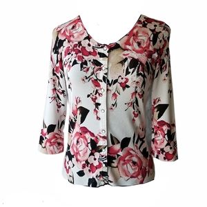 WHBM Floral Cardigan
